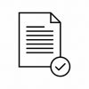 file check or document icon vector